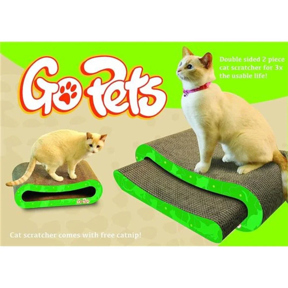 Cat Scratcher by GoPets, Infinity Lounge Corrugated Cardboard is Reversible
